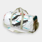 SPORTY BAG | Upcycelte Sporttasche in weiß
